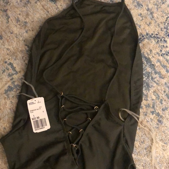 Lace-Up Back One-Piece from Forever21 - Picture 2 of 6